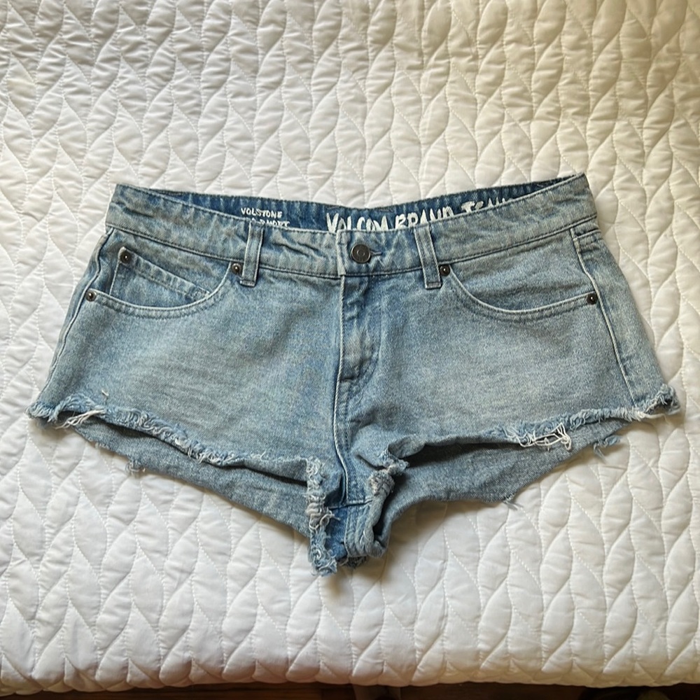 Volcom Light Blue Denim Jean Short - Size 29